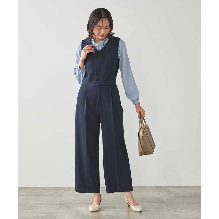 【マシンウォッシャブル】Vネックコンビネゾン | a.v.v【WOMEN】 | 詳細画像10 