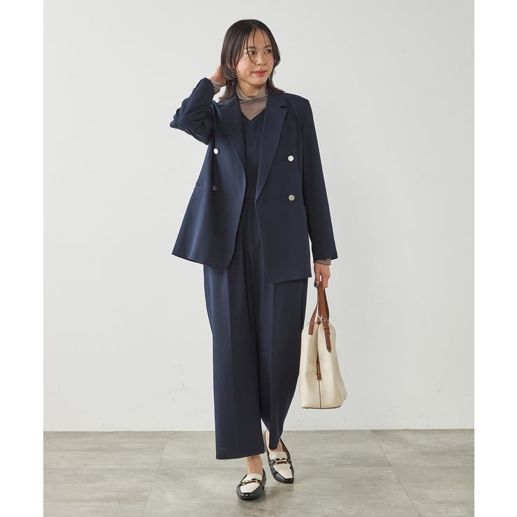 【マシンウォッシャブル】Vネックコンビネゾン | a.v.v【WOMEN】 | 詳細画像4 