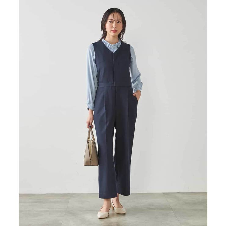 【マシンウォッシャブル】Vネックコンビネゾン | a.v.v【WOMEN】 | 詳細画像8 