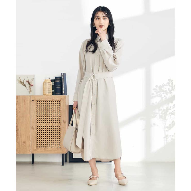 2WAY】ベルト付きシャツワンピース[品番：ITKW0020614]｜a.v.v【WOMEN