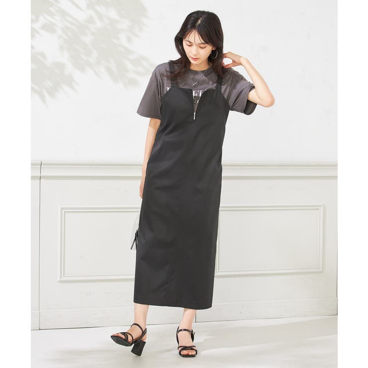 フロントジップジャンパースカート | a.v.v【WOMEN】 | 詳細画像1 