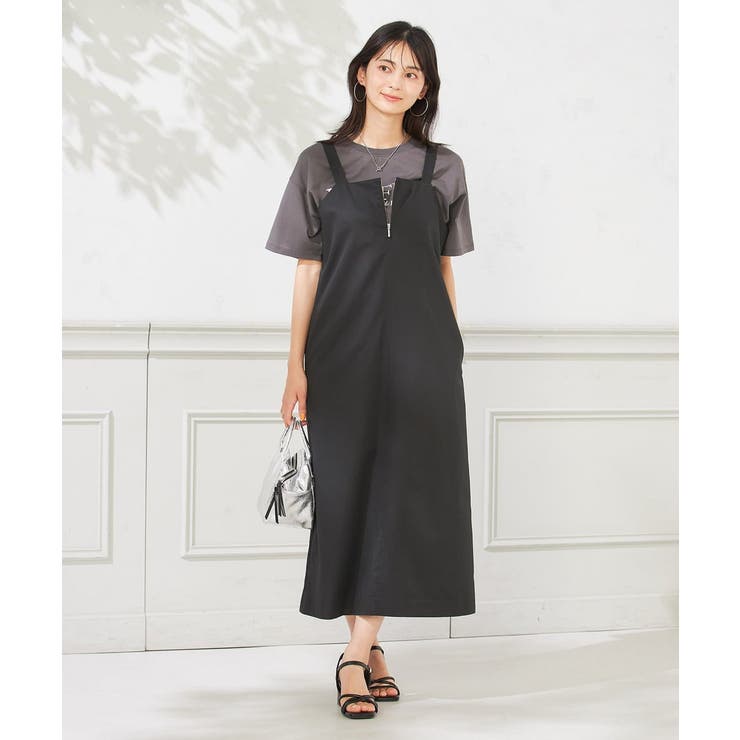 フロントジップジャンパースカート | a.v.v【WOMEN】 | 詳細画像2 