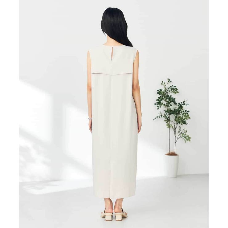 【接触冷感/洗える/イージーケア】バックヨークノースリーブワンピース | a.v.v【WOMEN】 | 詳細画像13 