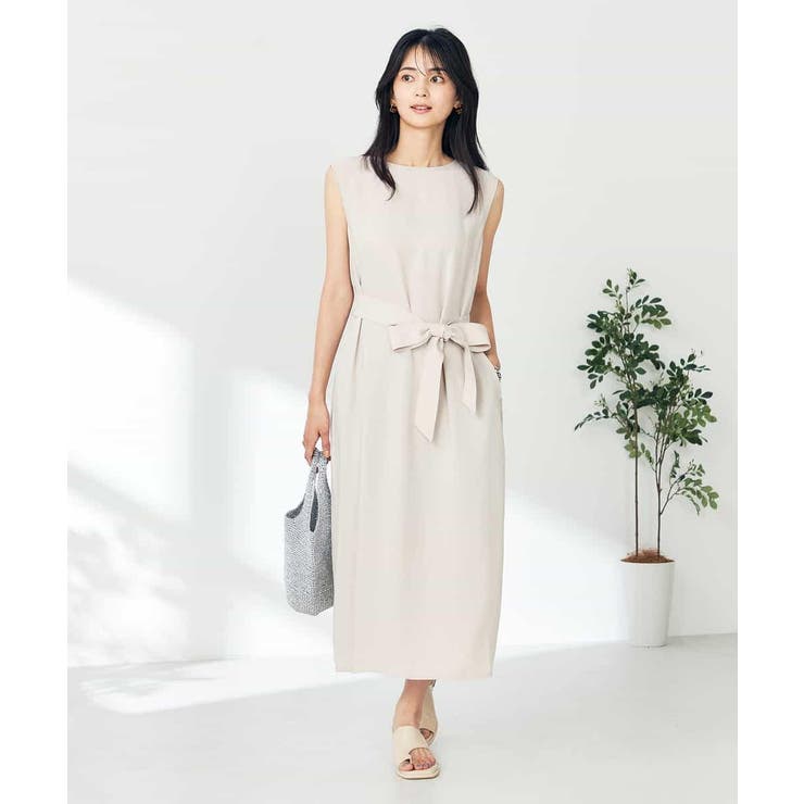 【接触冷感/洗える/イージーケア】バックヨークノースリーブワンピース | a.v.v【WOMEN】 | 詳細画像29 