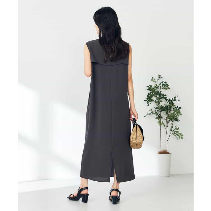 【接触冷感/洗える/イージーケア】バックヨークノースリーブワンピース | a.v.v【WOMEN】 | 詳細画像35 