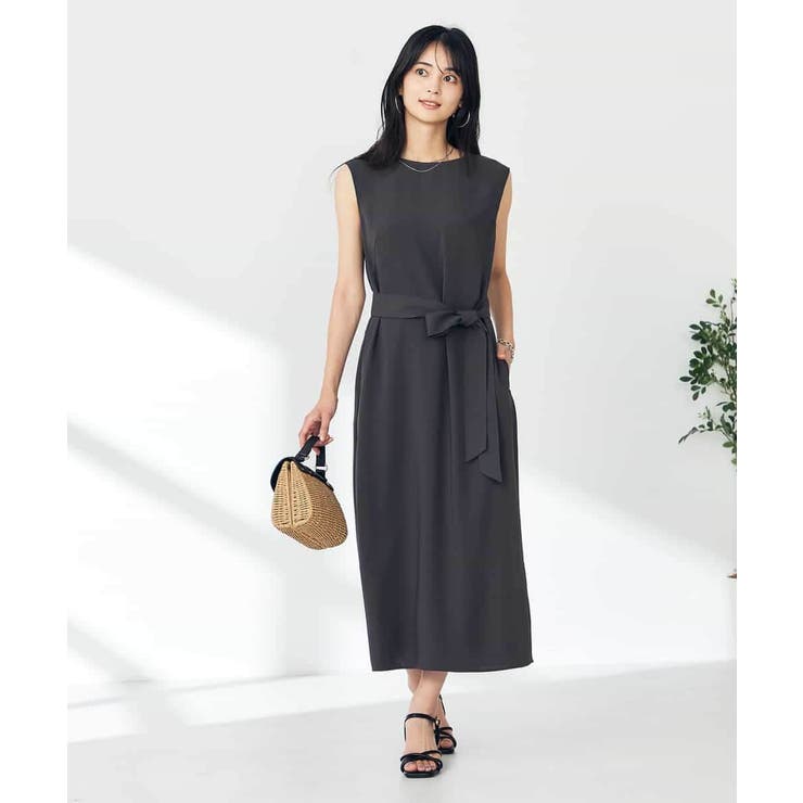 【接触冷感/洗える/イージーケア】バックヨークノースリーブワンピース | a.v.v【WOMEN】 | 詳細画像36 