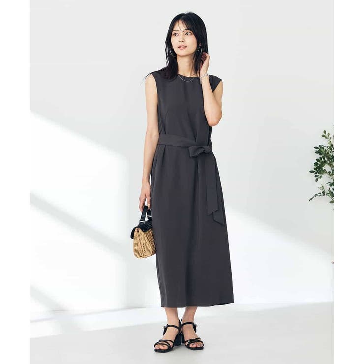 【接触冷感/洗える/イージーケア】バックヨークノースリーブワンピース | a.v.v【WOMEN】 | 詳細画像37 