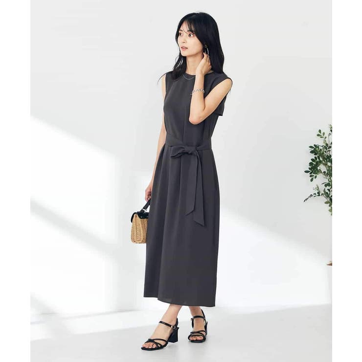 【接触冷感/洗える/イージーケア】バックヨークノースリーブワンピース | a.v.v【WOMEN】 | 詳細画像4 