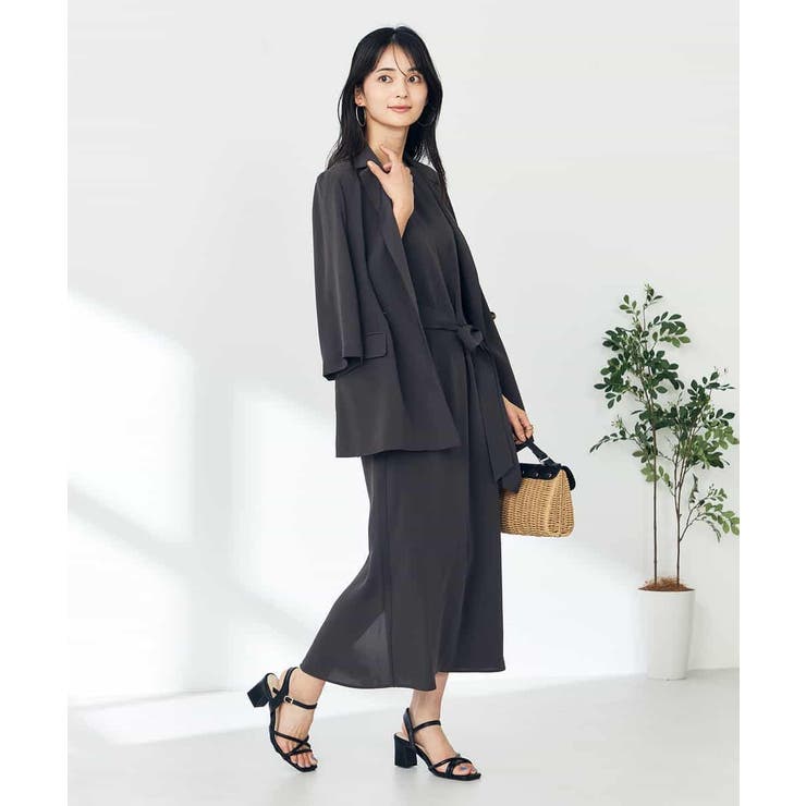 【接触冷感/洗える/イージーケア】バックヨークノースリーブワンピース | a.v.v【WOMEN】 | 詳細画像7 