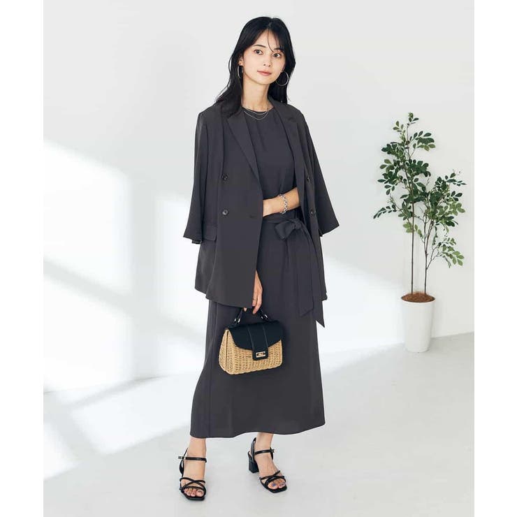 【接触冷感/洗える/イージーケア】バックヨークノースリーブワンピース | a.v.v【WOMEN】 | 詳細画像8 