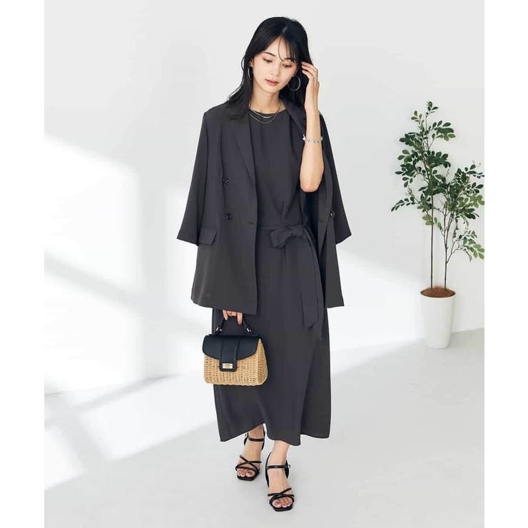 【接触冷感/洗える/イージーケア】バックヨークノースリーブワンピース | a.v.v【WOMEN】 | 詳細画像9 