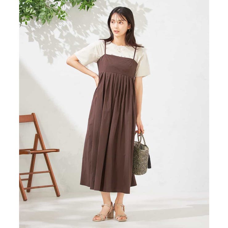 【接触冷感/洗える】タックフレアキャミワンピース | a.v.v【WOMEN】 | 詳細画像3 