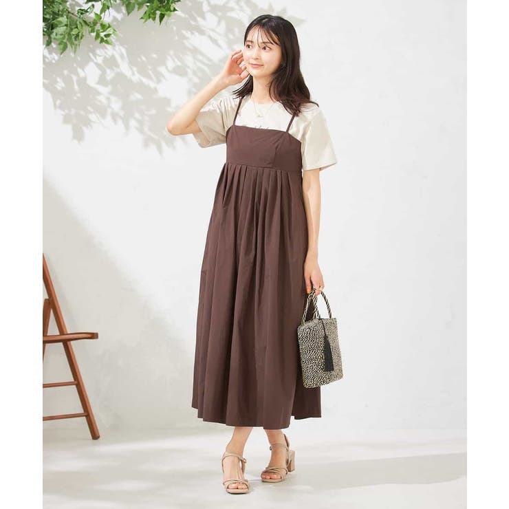 【接触冷感/洗える】タックフレアキャミワンピース | a.v.v【WOMEN】 | 詳細画像4 