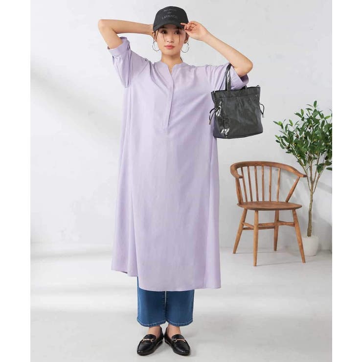 【接触冷感/洗える】カフタンワンピース | a.v.v【WOMEN】 | 詳細画像4 