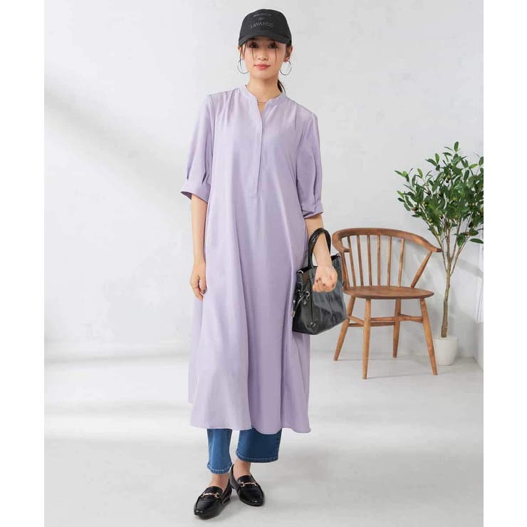 【接触冷感/洗える】カフタンワンピース | a.v.v【WOMEN】 | 詳細画像5 