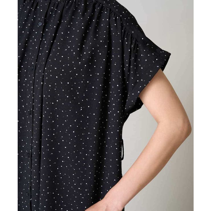 【洗える】シフォンドットバンドカラーワンピース | a.v.v【WOMEN】 | 詳細画像32 