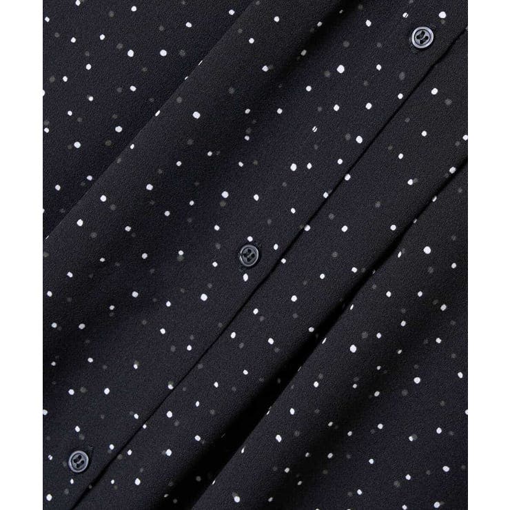 【洗える】シフォンドットバンドカラーワンピース | a.v.v【WOMEN】 | 詳細画像4 