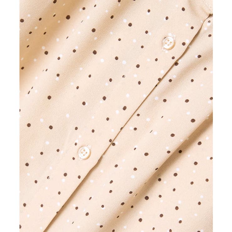 【洗える】シフォンドットバンドカラーワンピース | a.v.v【WOMEN】 | 詳細画像5 