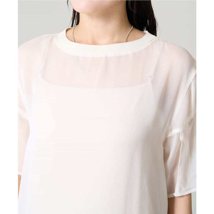 【洗濯機で洗える】袖スリットシアーワンピース | a.v.v【WOMEN】 | 詳細画像21 