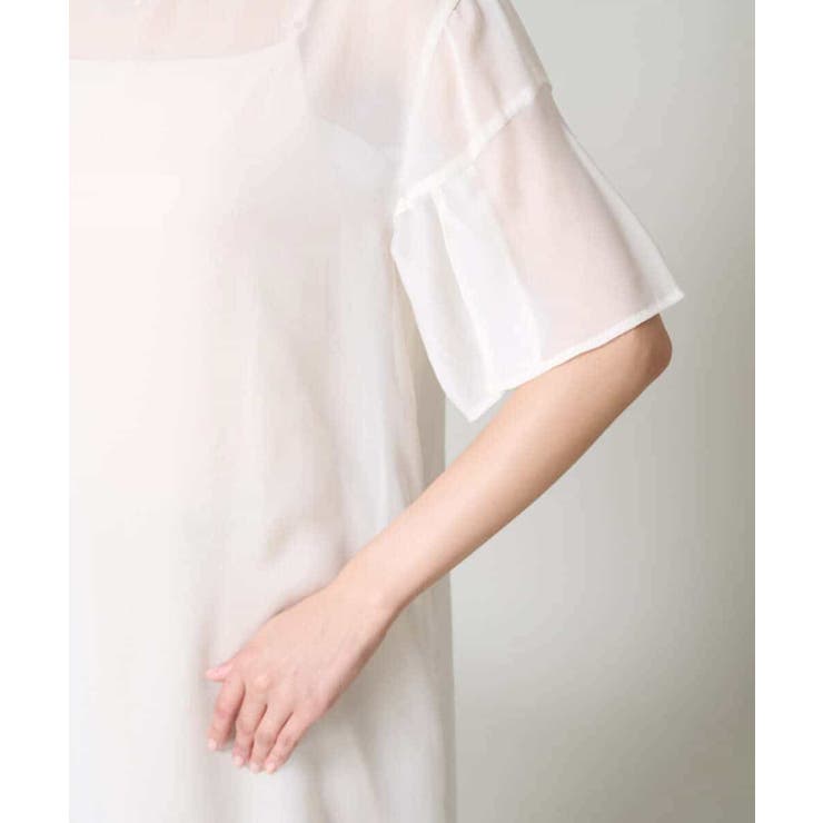 【洗濯機で洗える】袖スリットシアーワンピース | a.v.v【WOMEN】 | 詳細画像22 