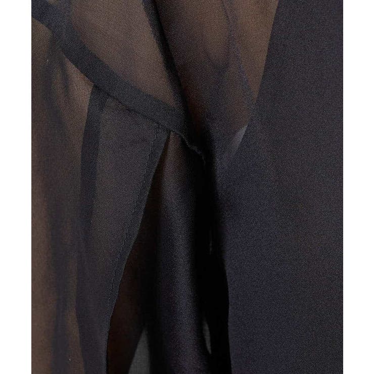 【洗濯機で洗える】袖スリットシアーワンピース | a.v.v【WOMEN】 | 詳細画像25 