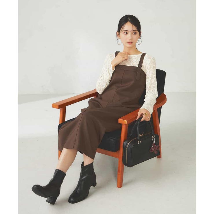 【洗える】Iラインサスペンダー付きジャンスカ | a.v.v【WOMEN】 | 詳細画像10