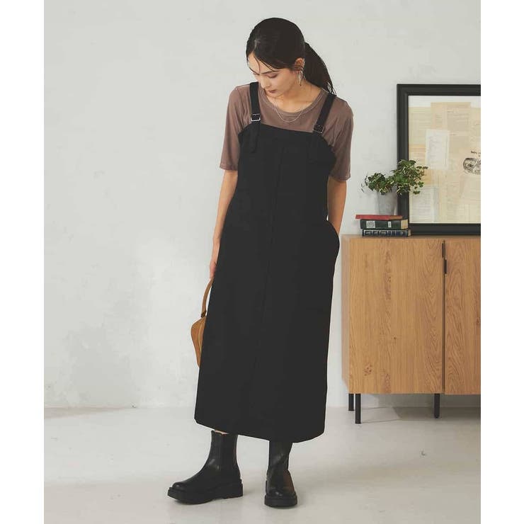 【洗える】Iラインサスペンダー付きジャンスカ | a.v.v【WOMEN】 | 詳細画像13