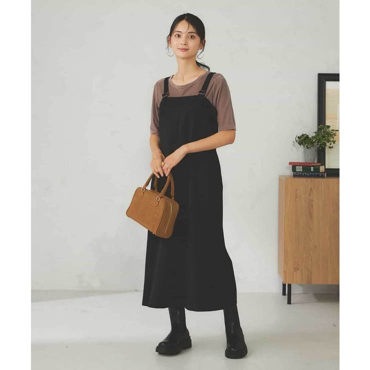 【洗える】Iラインサスペンダー付きジャンスカ | a.v.v【WOMEN】 | 詳細画像15