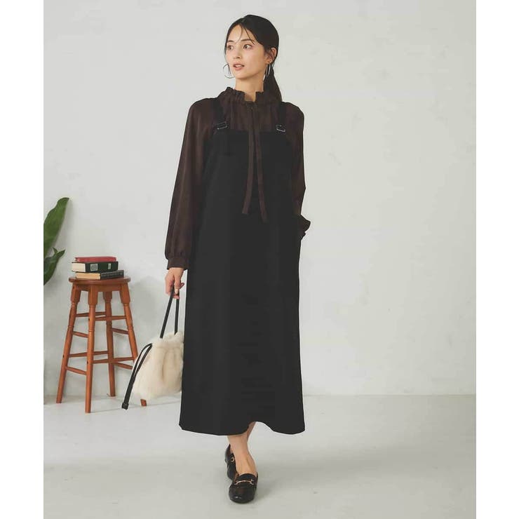 【洗える】Iラインサスペンダー付きジャンスカ | a.v.v【WOMEN】 | 詳細画像19