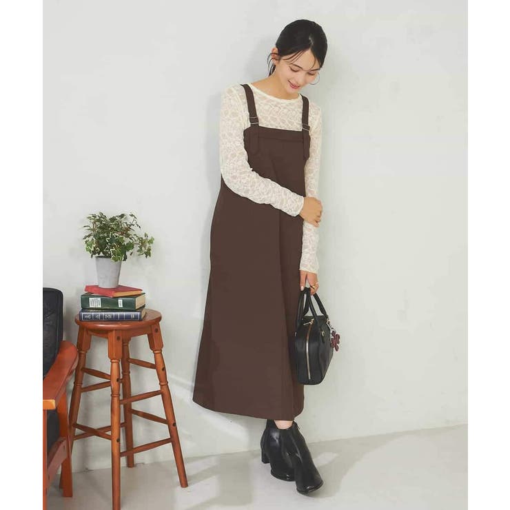 【洗える】Iラインサスペンダー付きジャンスカ | a.v.v【WOMEN】 | 詳細画像5