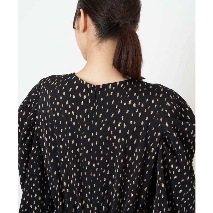 レオパードプリントパワショルワンピース[品番：ITKW0006794]｜a.v.v