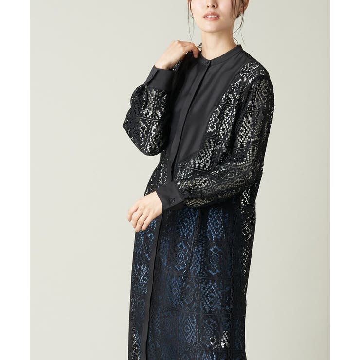最終値下げ　新品　ツインセット　レースシャツワンピース レースシャツワンピース[品番：ITKW0012766]｜a.v.v【WOMEN