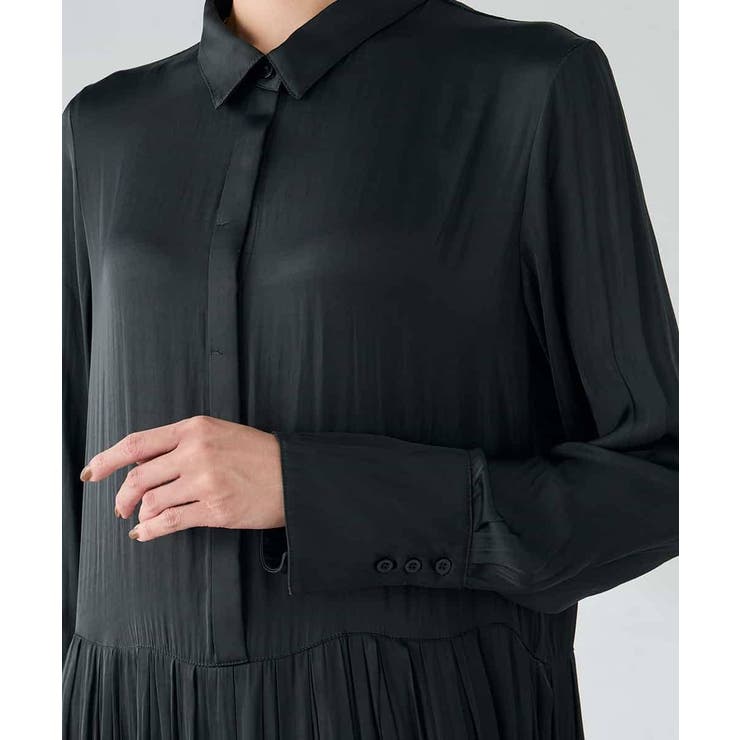 【洗える】ウエスト切替ギャザーワンピース | a.v.v【WOMEN】 | 詳細画像12 