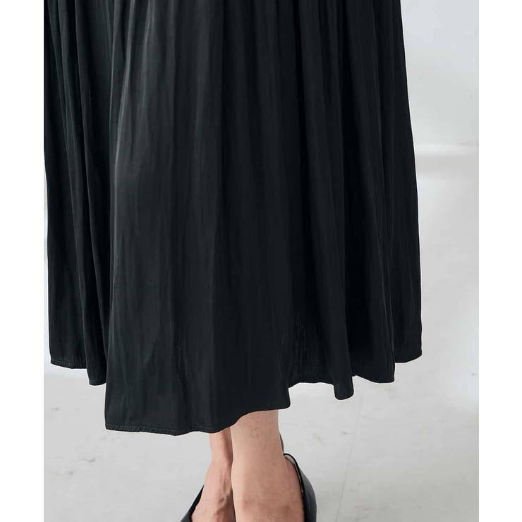 【洗える】ウエスト切替ギャザーワンピース | a.v.v【WOMEN】 | 詳細画像13 