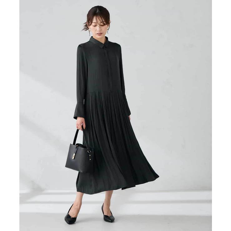 【洗える】ウエスト切替ギャザーワンピース | a.v.v【WOMEN】 | 詳細画像5 