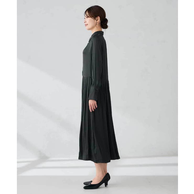 洗える】ウエスト切替ギャザーワンピース[品番：ITKW0022204]｜a.v.v