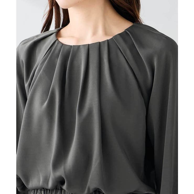 【洗える】セットアップ見えサテンワンピース | a.v.v【WOMEN】 | 詳細画像16 