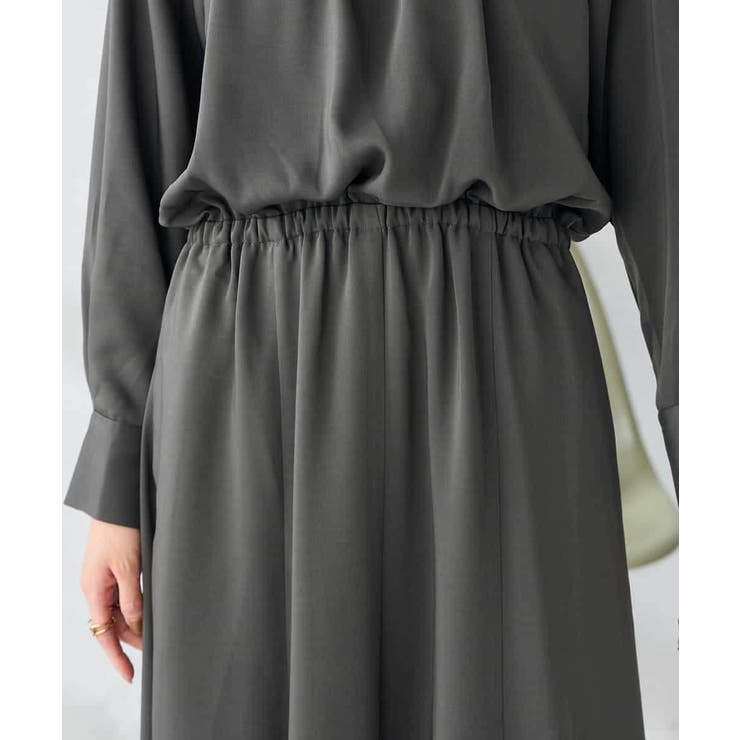 【洗える】セットアップ見えサテンワンピース | a.v.v【WOMEN】 | 詳細画像18 