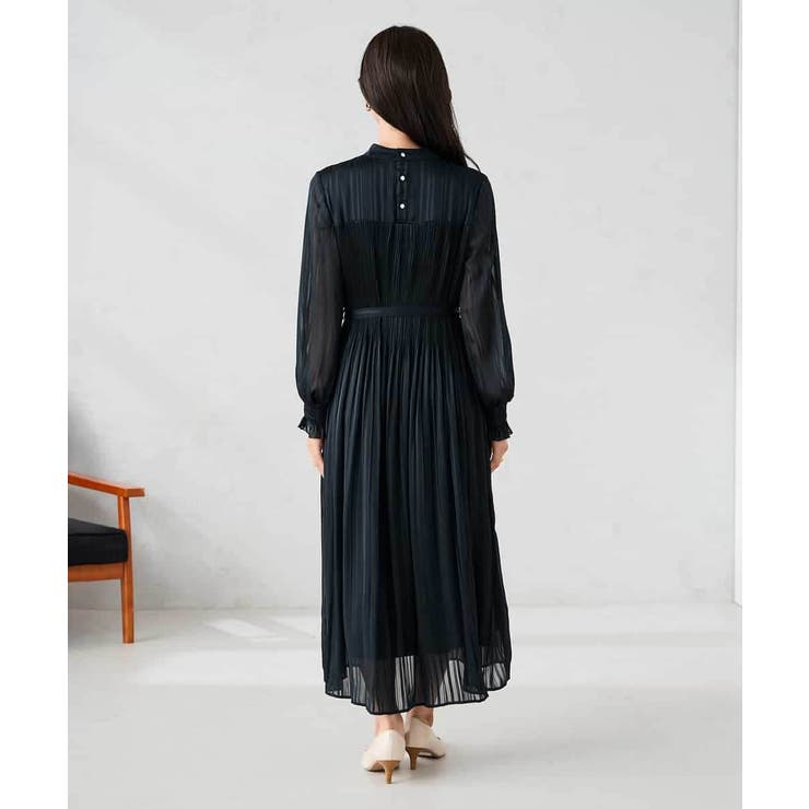 【洗える】ランダムプリーツサテンワンピース【WEB限定】 | a.v.v【WOMEN】 | 詳細画像10