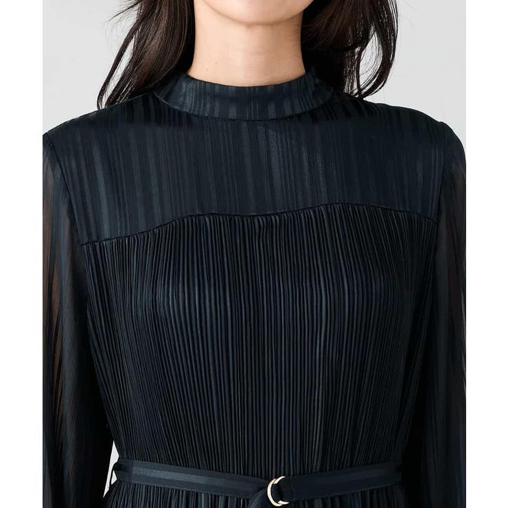 【洗える】ランダムプリーツサテンワンピース【WEB限定】 | a.v.v【WOMEN】 | 詳細画像11