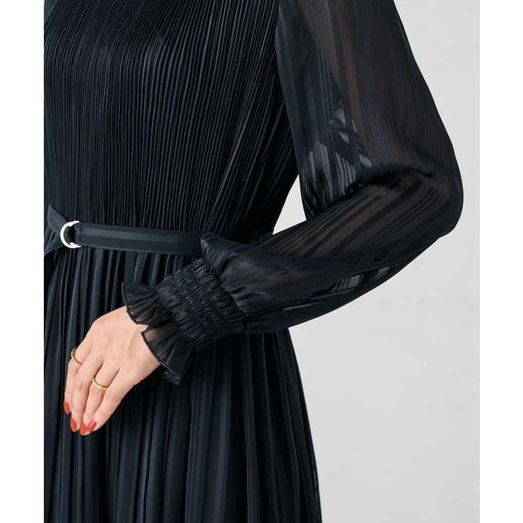 【洗える】ランダムプリーツサテンワンピース【WEB限定】 | a.v.v【WOMEN】 | 詳細画像12