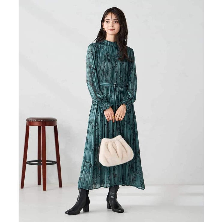 【洗える】ランダムプリーツサテンワンピース【WEB限定】 | a.v.v【WOMEN】 | 詳細画像5