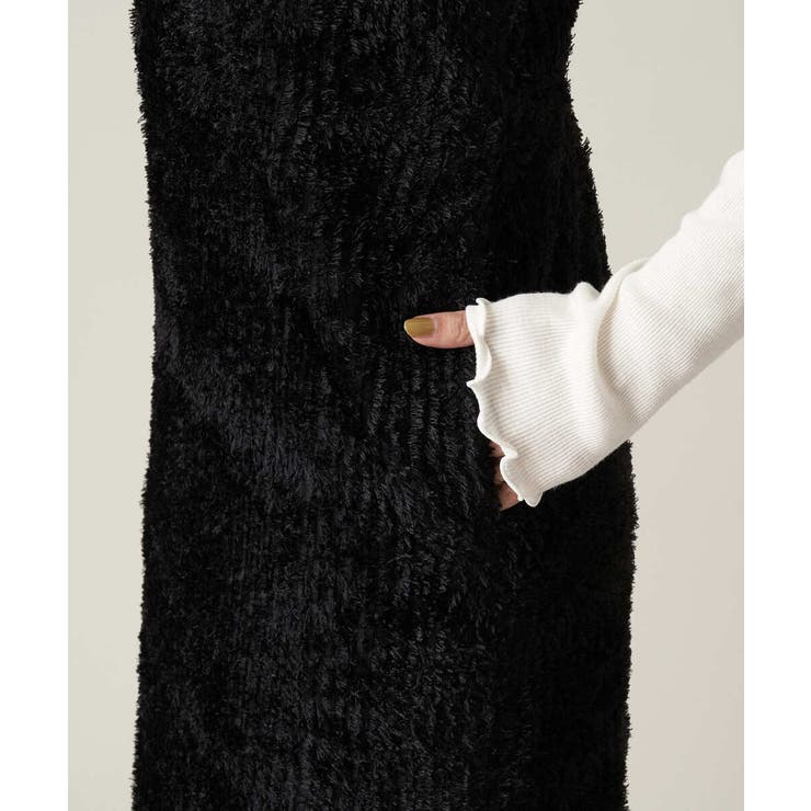 ベロア/ヘアリージャガード キャミワンピース | a.v.v【WOMEN】 | 詳細画像22 