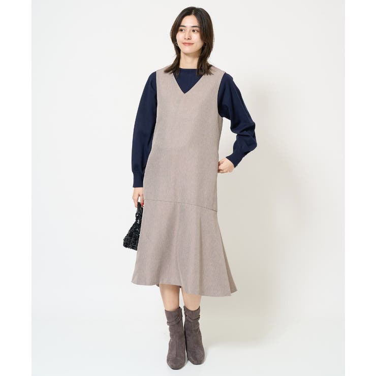 【洗える】マーメイドジャンパースカート | a.v.v【WOMEN】 | 詳細画像4 