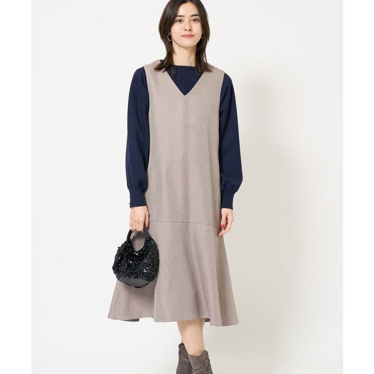 ベージュ | 【洗える】マーメイドジャンパースカート | a.v.v【WOMEN】