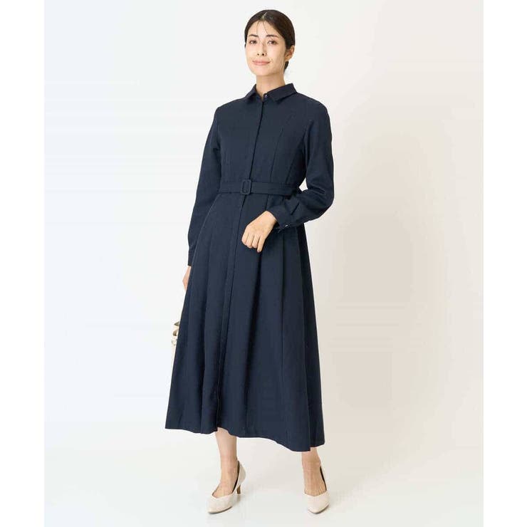 ベルト付フレアシャツワンピース[品番：ITKW0019220]｜a.v.v