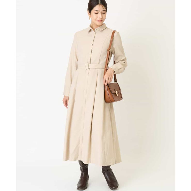 ベルト付フレアシャツワンピース[品番：ITKW0019220]｜a.v.v【WOMEN