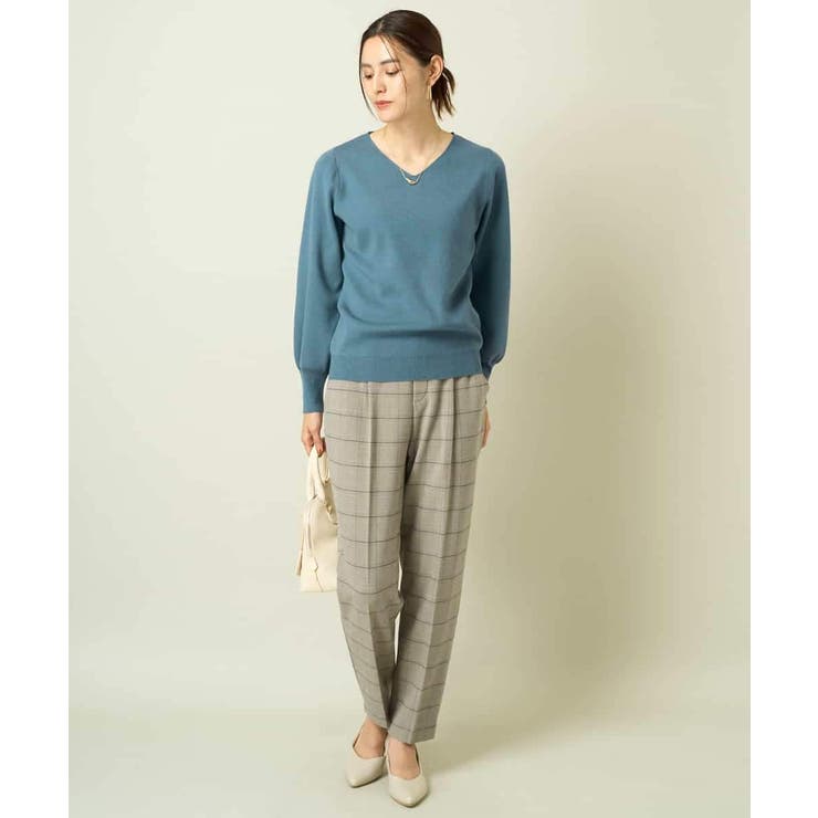 【洗える】Ｖネックパフスリーブニット/アンサンブル対応 | a.v.v【WOMEN】 | 詳細画像24 