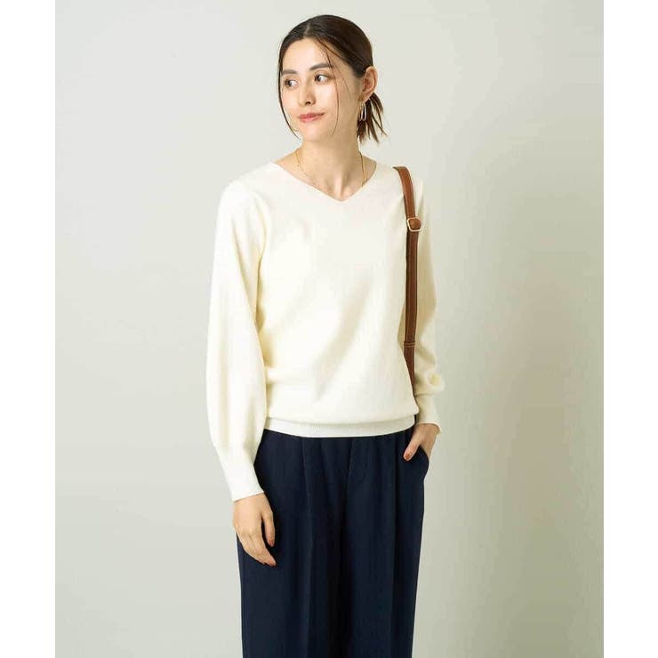 【洗える】Ｖネックパフスリーブニット/アンサンブル対応 | a.v.v【WOMEN】 | 詳細画像27 