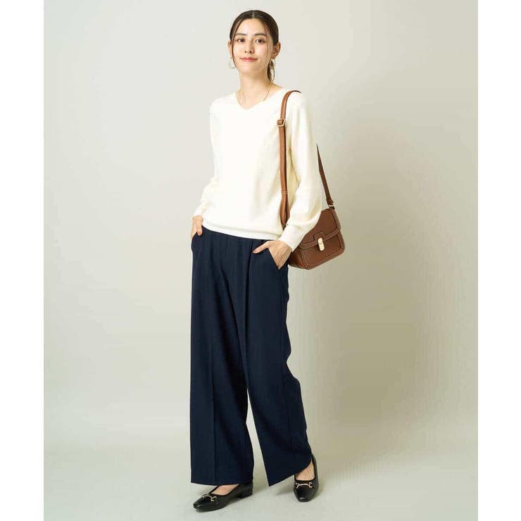 【洗える】Ｖネックパフスリーブニット/アンサンブル対応 | a.v.v【WOMEN】 | 詳細画像30 